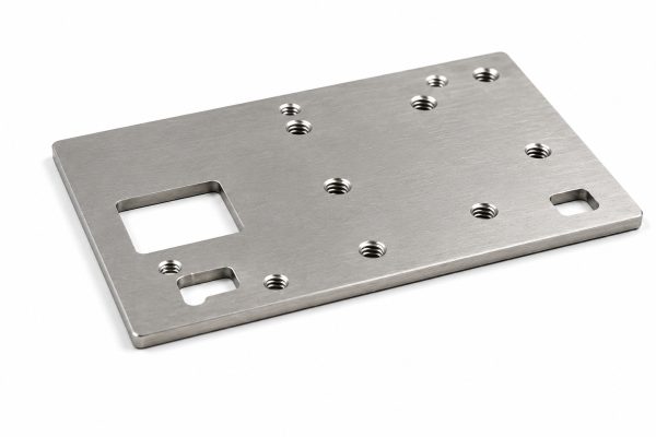 Blechteil mit Senkungen und präzisen Bohrungen